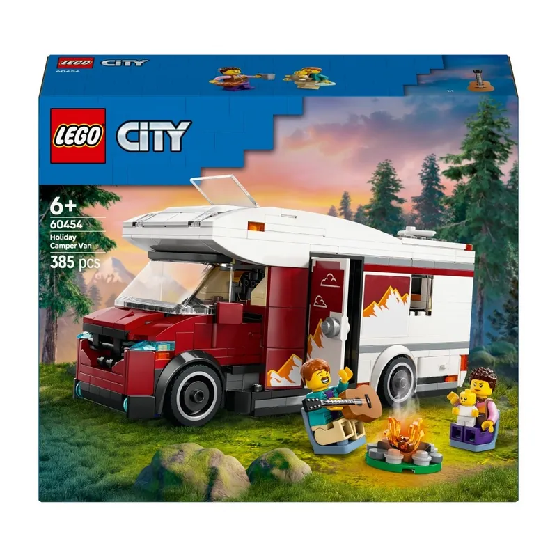 LEGO City Wakacyjny kamper pełen przygód 60454