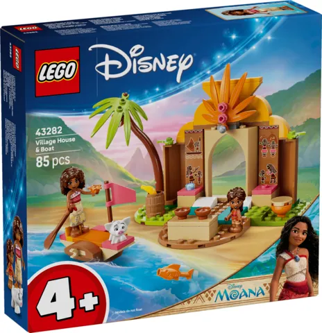 LEGO Disney Princess Vaiana Wiejska chatka i łódź 43282