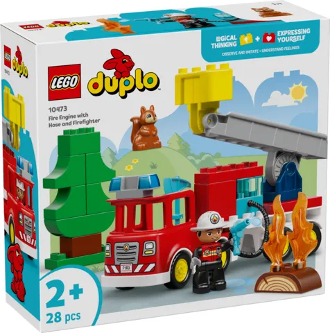 LEGO Duplo Wóz strażacki z wężem i strażakiem 10473