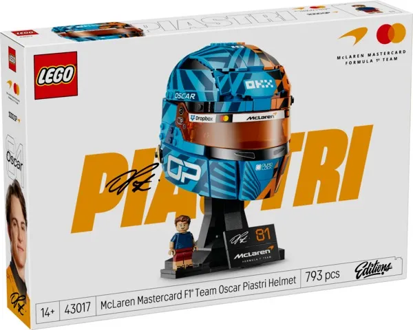 LEGO Editions Kask Oscar Piastri McLaren F1 Team 43017