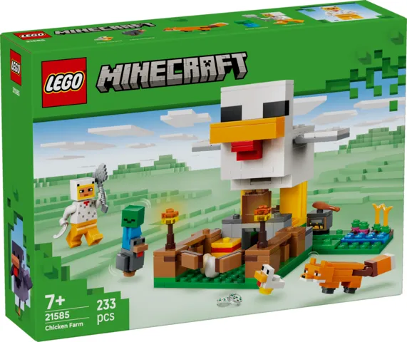 LEGO Minecraft Farma kurczaków 21585, klocki