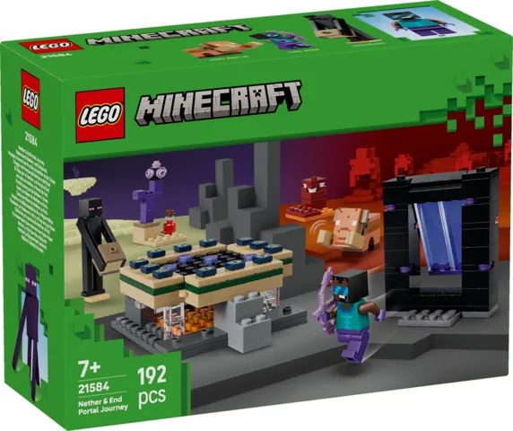 LEGO Minecraft Podróż przez portal Netheru i kresu 21584
