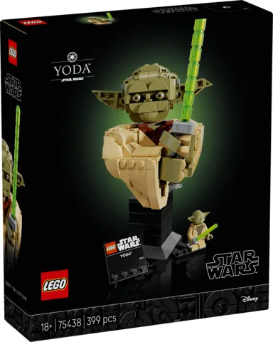 LEGO Star Wars Popiersie Yody 75438, zestaw kolekcjonerski