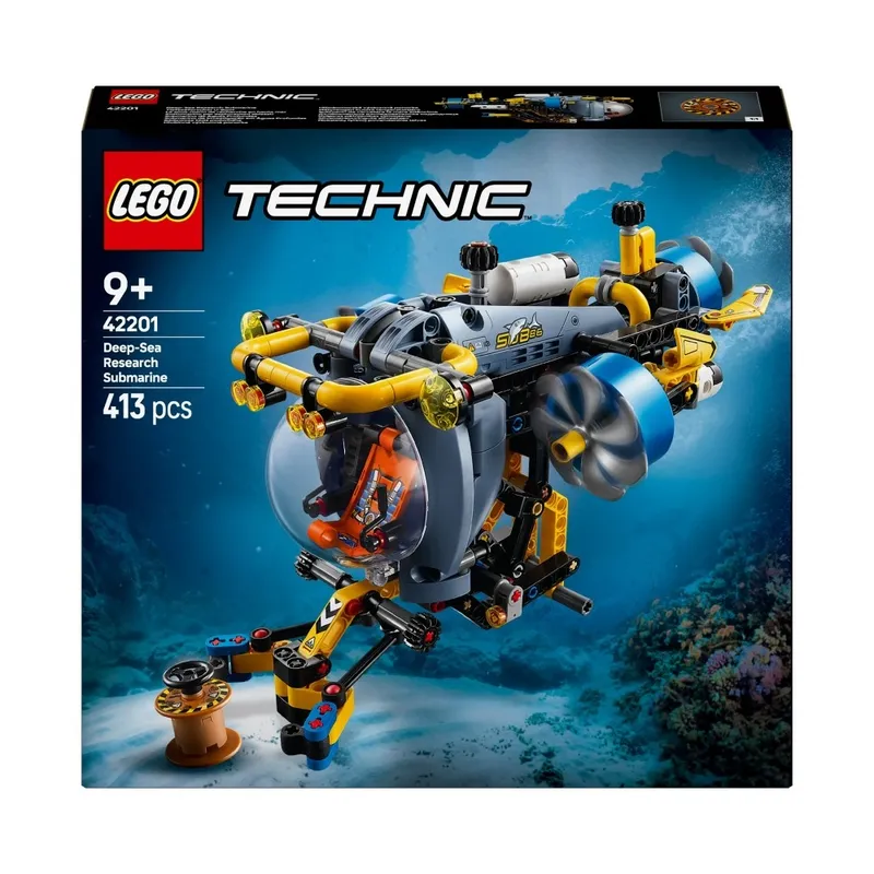 LEGO Technic Badawcza łódź podwodna 42201, klocki LEGO