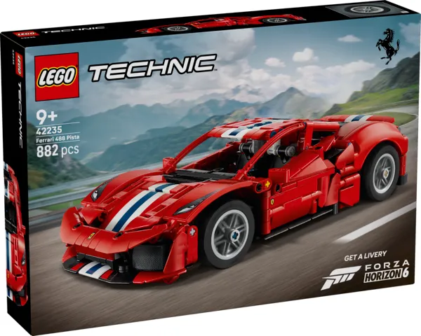 LEGO Technic Ferrari 488 PISTA 42235, klocki dla dzieci 9+