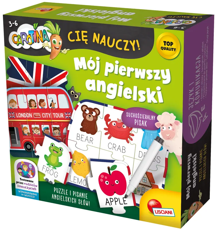 Lisciani Carotina cię nauczy Mój pierwszy angielski