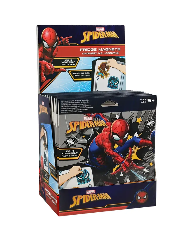 Magnes na lodówkę Spiderman 1szt. mix, zestaw DIY