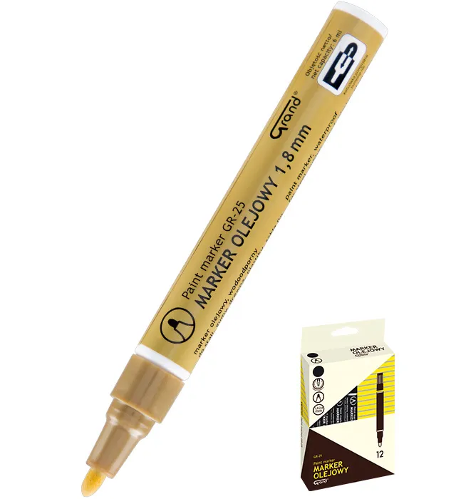 Marker olejowy Grand GR-25 złoty