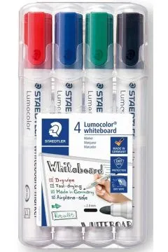 Marker Staedtler Lumocolor do tablic, 4 kolory