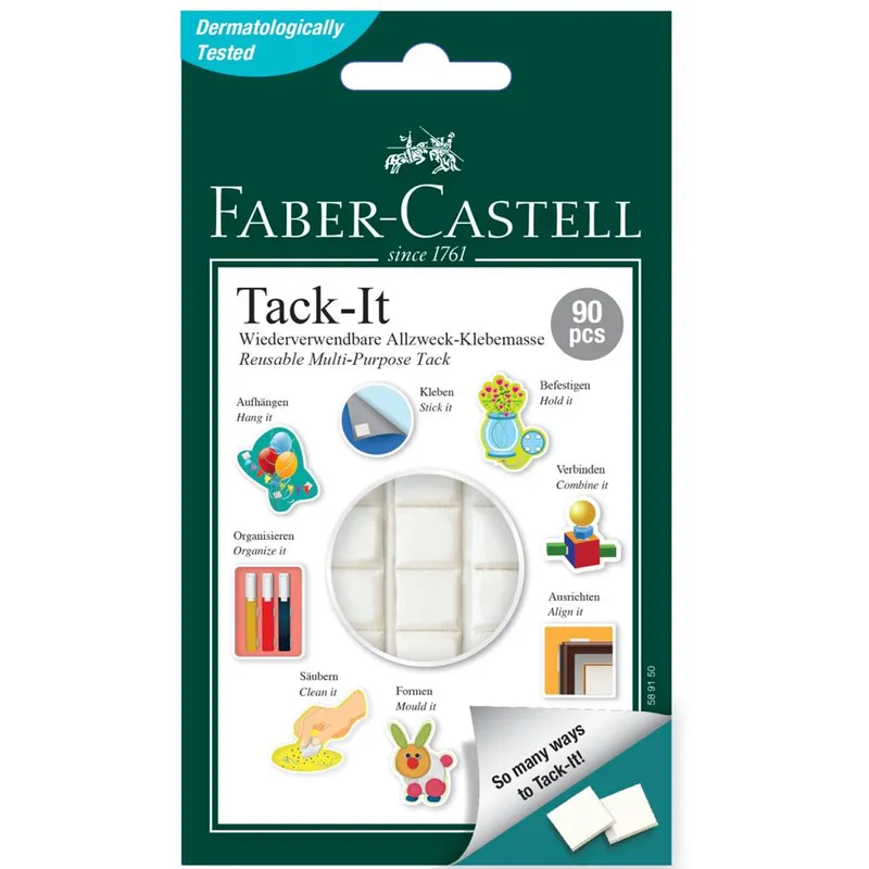 Masa mocująca Faber-Castell Tack-It 50g biała