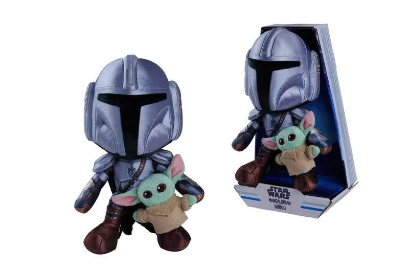 Maskotka Disney Mandalorian z mini Grogu 25 cm