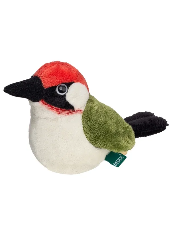 Maskotka ZOO Dzięcioł zielony 13 cm, Beppe, znak CE