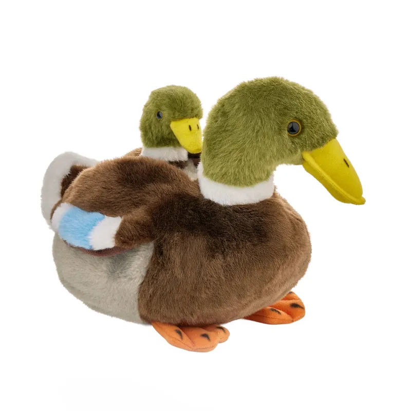 Maskotka ZOO Kaczka krzyżówka z dzieckiem 20cm, Beppe