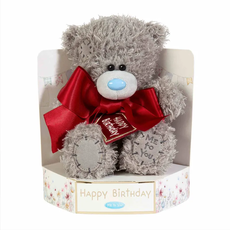 Miś Happy Birthday z kokardą 18cm Tatty Teddy
