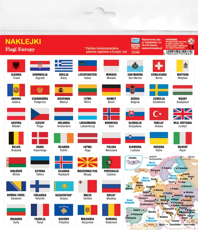 Naklejki Flagi Europy