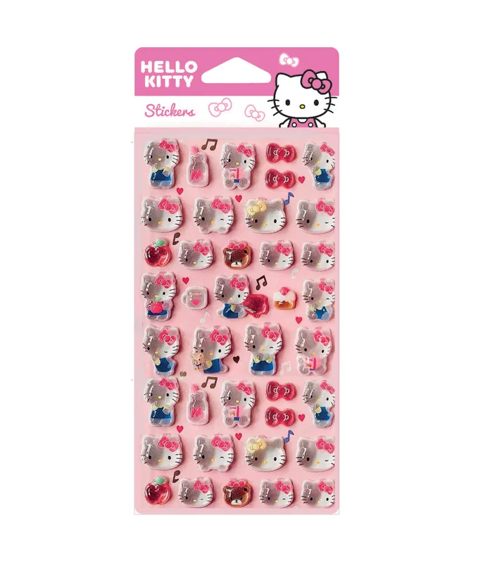 Naklejki Pop Up Hello Kitty Pink, wzór 2, artykuły kreatywne