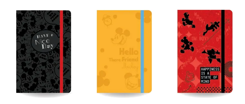 Notes A5 80k. linia z gumką Disney Mickey Mouse