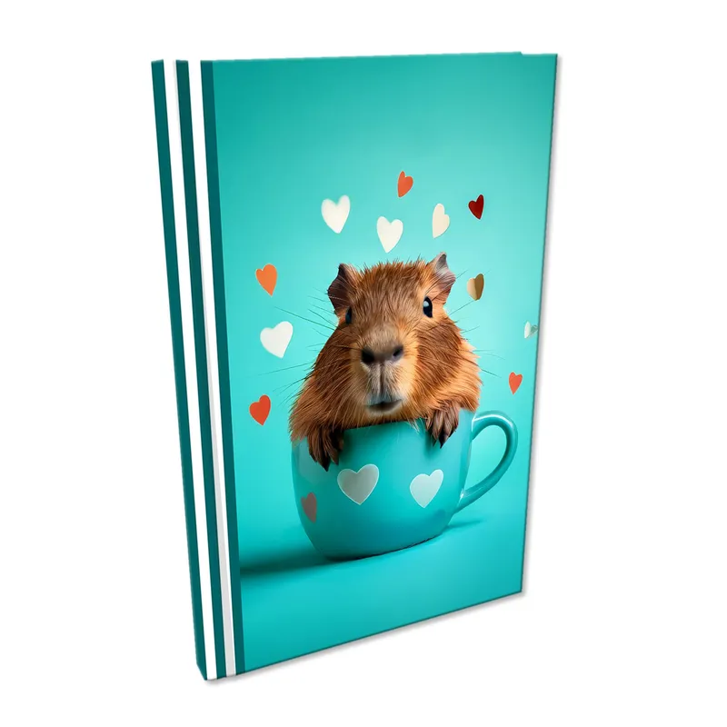 Notes A5 Soft Touch Capybara, kratka, 192 strony