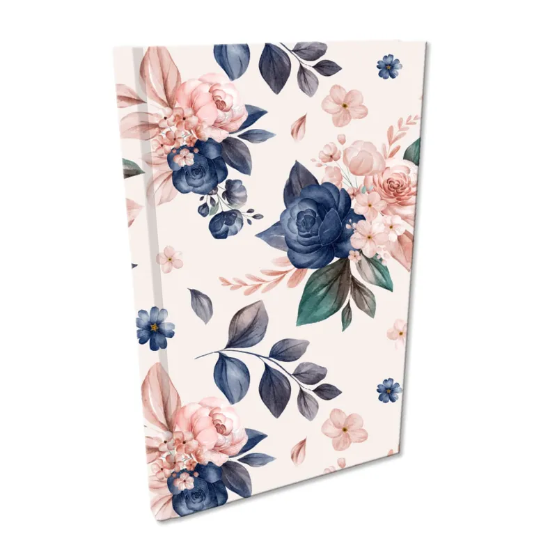 Notes A5 kratka Soft Touch Niebieskie Róże, EV-Corp