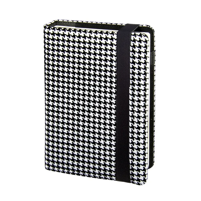 Notes A5 Premium kratka Madrid biało czarny, wymienny wkład I-DROPS