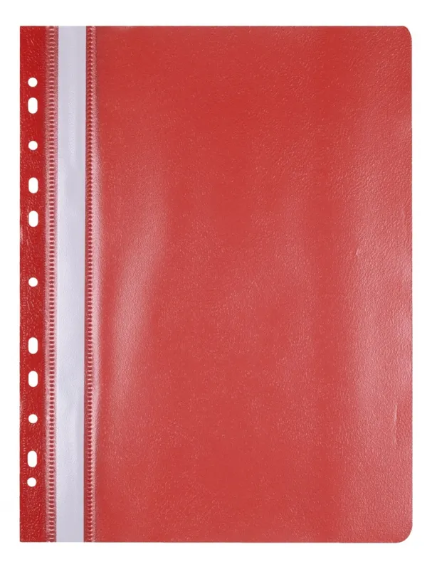 Skoroszyt A4 Office Products miękki wpinany czerwony, 25 sztuk