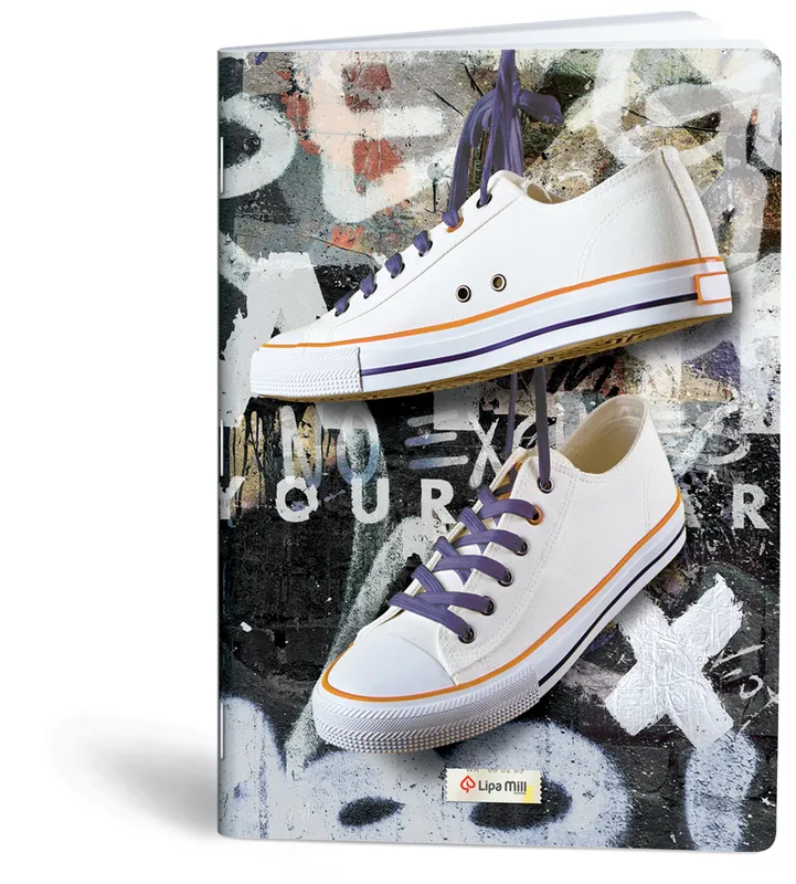 Zeszyt A4 40k kratka Mar Mar Sneakers, pakiet 10 szt.