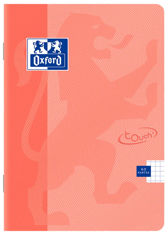 Zeszyt A4 60k w kratkę Oxford Touch koralowy, 5 szt.