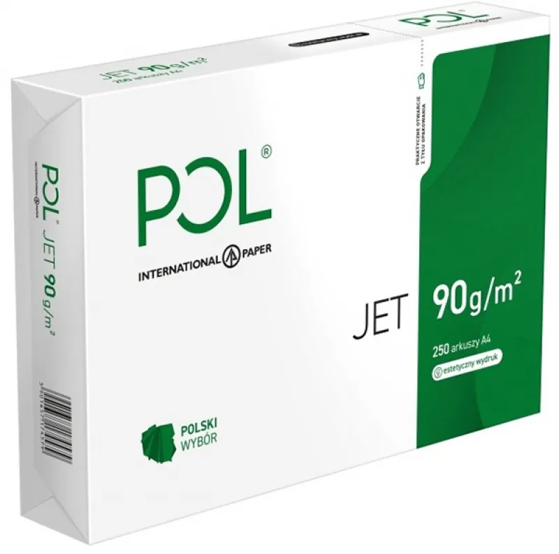 Papier ksero Pol Jet A4, klasa A, 90 g, 250 ark.