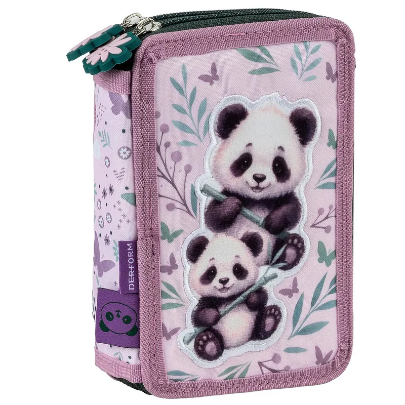 Piórnik 2-komorowy z wyposażeniem Panda PWDPA11