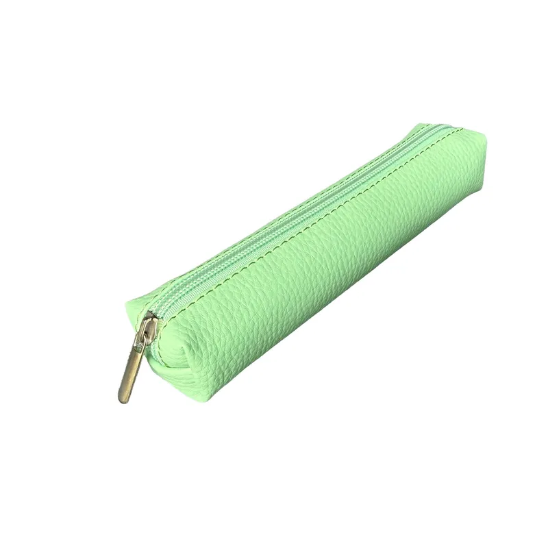 Piórnik mini prostokąt Mięta, ekoskóra, Made in Poland
