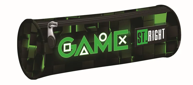 Piórnik tuba Green Game jednokomorowy