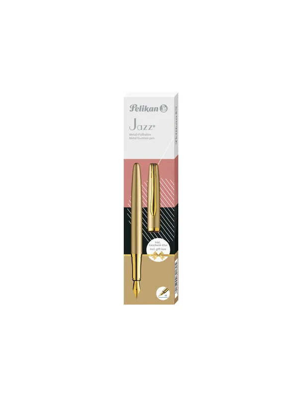 Pióro wieczne Pelikan Jazz Noble Gold w etui