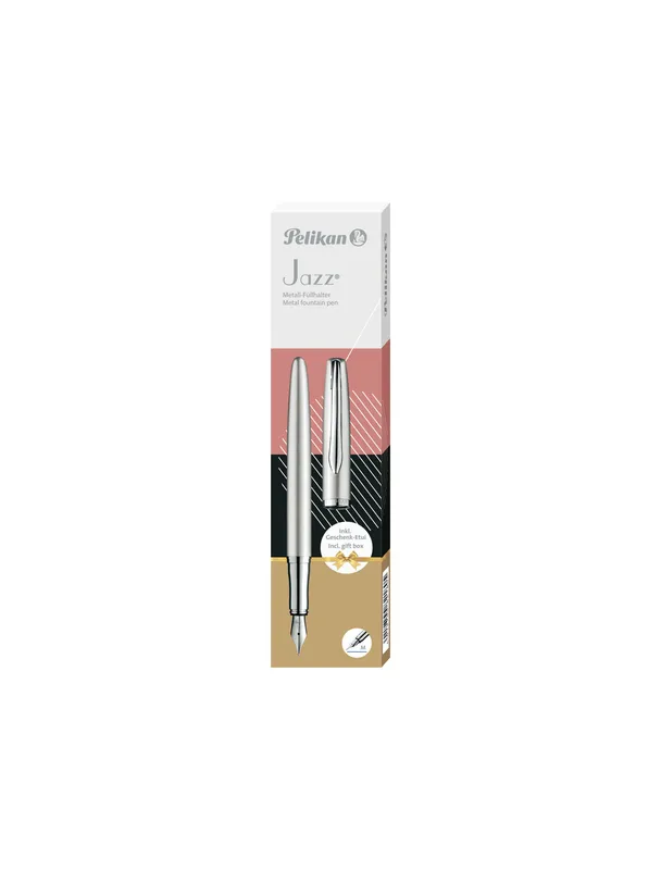 Pióro wieczne Pelikan Jazz Noble Silver w etui
