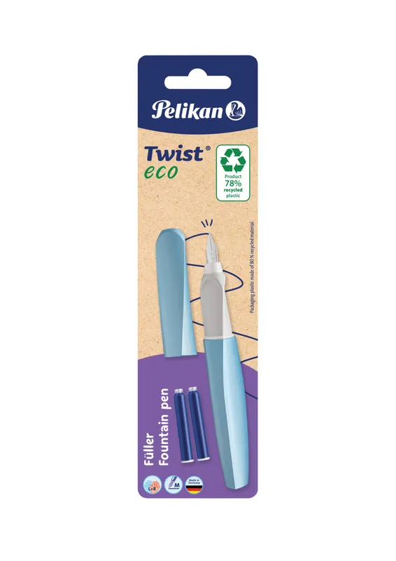 Pióro wieczne Pelikan Twist Eco z 2 nabojami