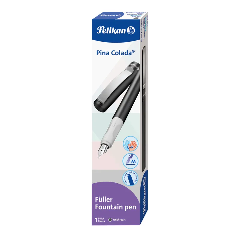 Pióro wieczne Pina Colada antracyt Pelikan +2 naboje