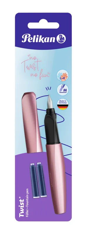 Pióro wieczne Pelikan Twist M Girly, 2 naboje