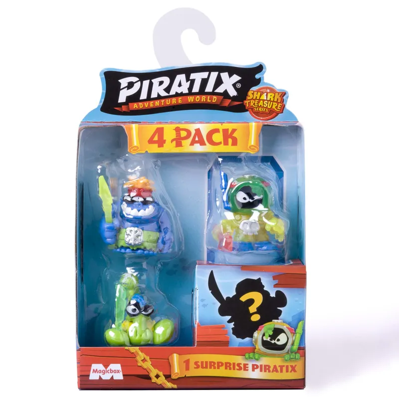 Piratix Shark Treasure, 4-pak