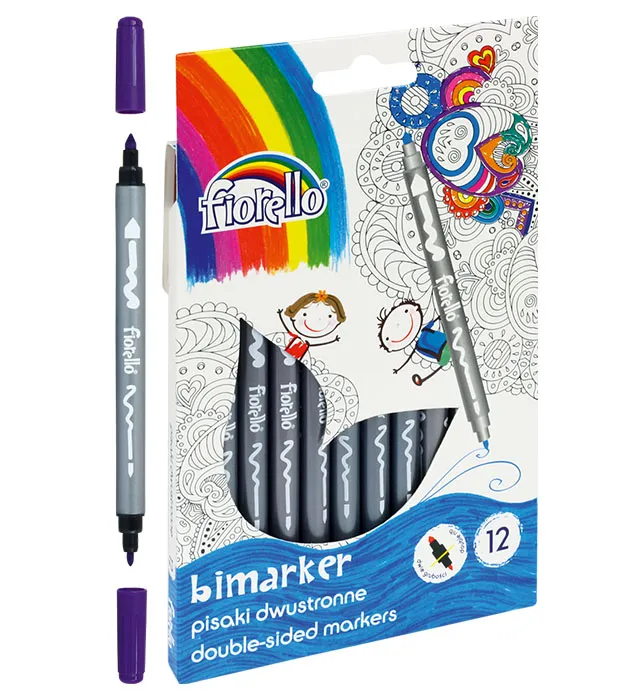 Pisaki Fiorello BIMARKER dwustronne GR-F816, 12 kolorów