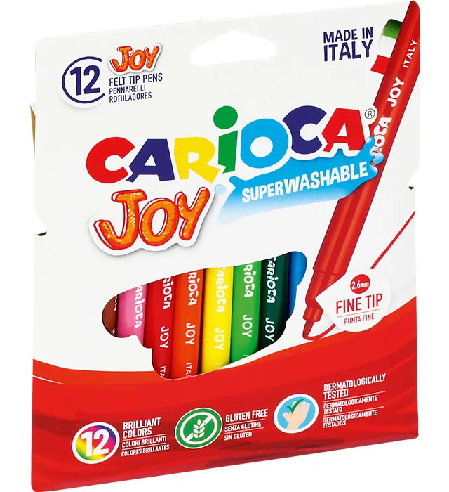 Pisaki Joy Carioca 12 kolorów, poliestrowa końcówka