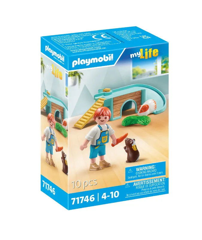 Playmobil Chłopiec ze świnką morską 71746, Pet grooming