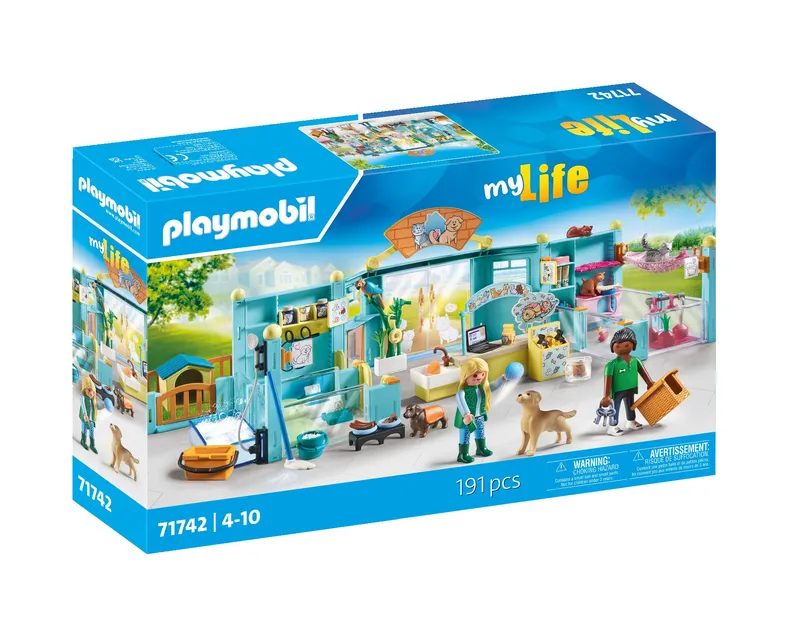 Playmobil Hotel dla zwierząt 71742, seria Pet grooming