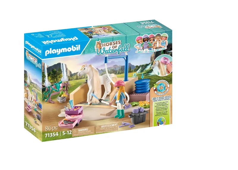 Playmobil Isabella i Lioness z myjnią dla koni 71354, World of Horses