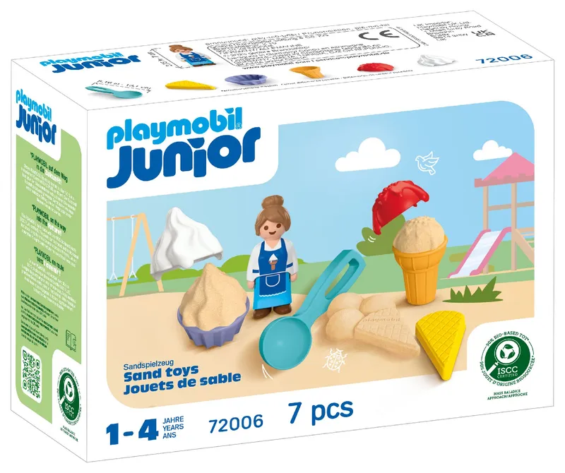 Playmobil JUNIOR: Lodziarnia z piasku 72006, zestaw do piaskownicy