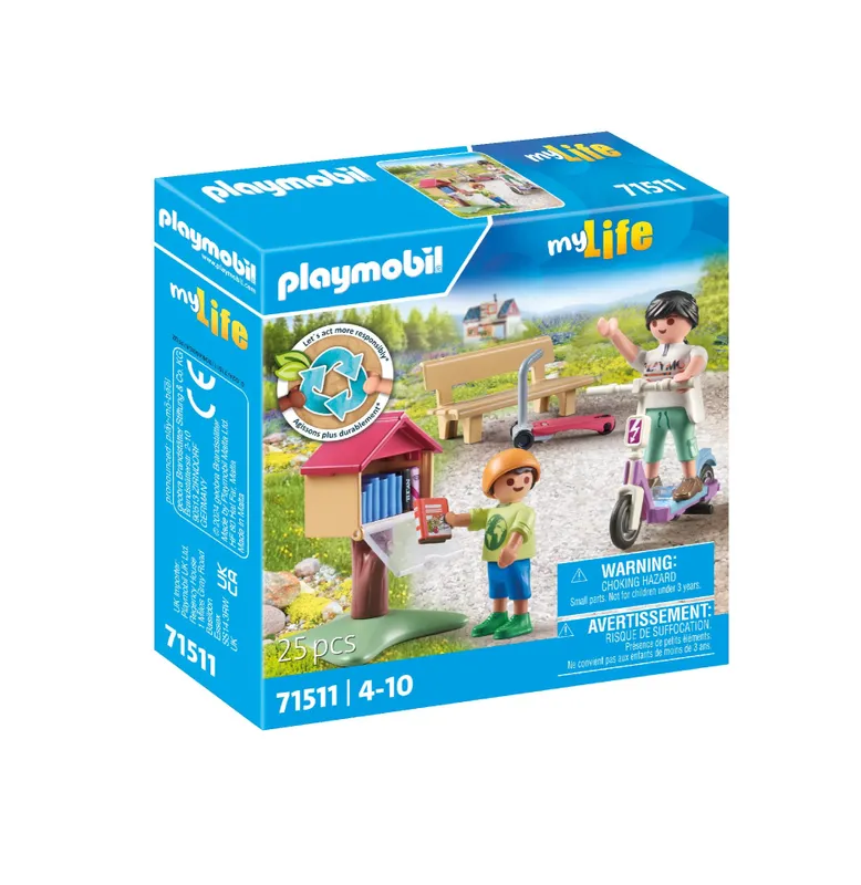 Playmobil Wymiana książek 71511, My Life, zestaw z figurkami
