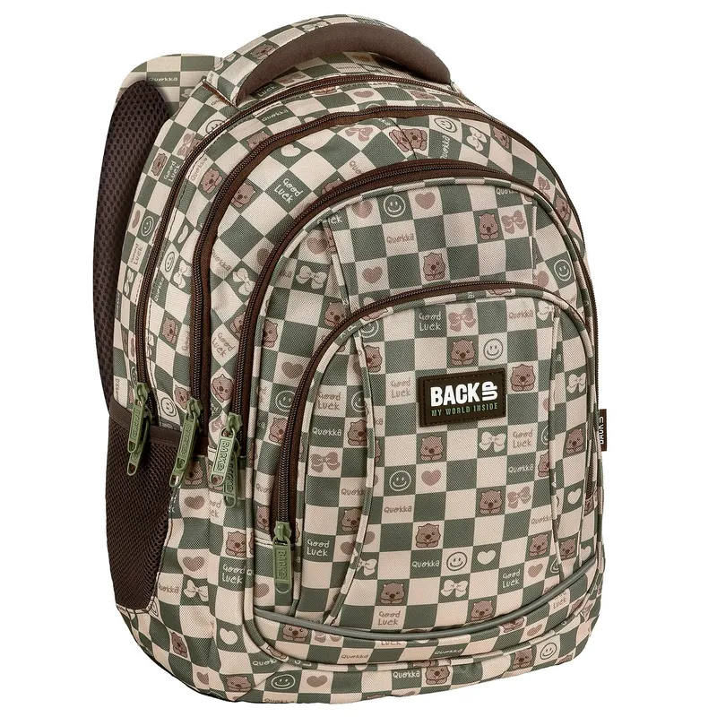Plecak 4-komorowy Backup Kratka Cute PLB8A17, DERFORM