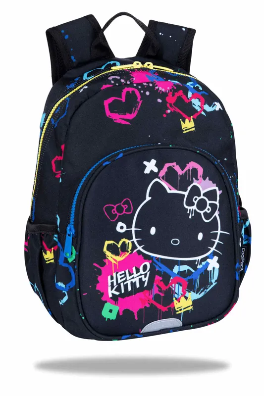 Plecak szkolny Hello Kitty Toby Black Neon PATIO
