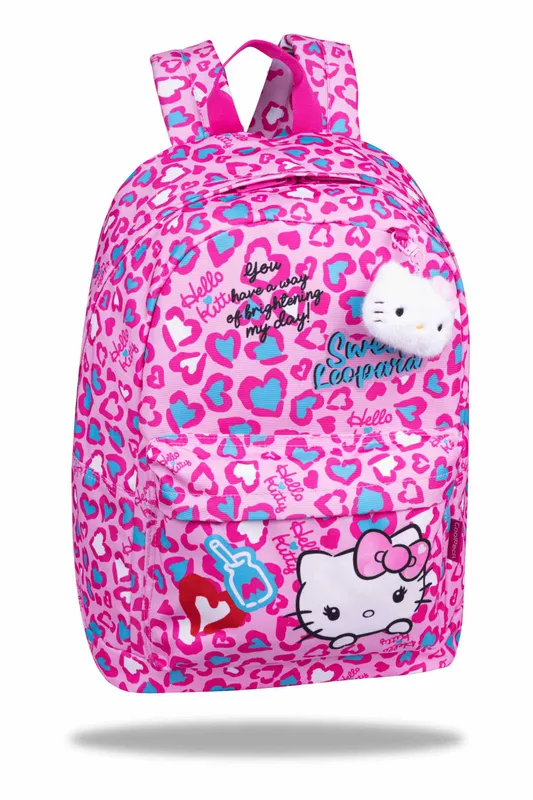 Plecak młodzieżowy Hello Kitty Cross Pink 2, kieszeń na laptop