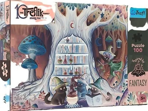 Puzzle 100 Czarodziejskie Kociaki Rodzina Treflików