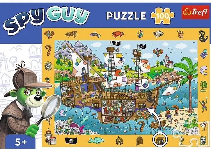 Puzzle 100 Obserwacyjne Spy Guy Statek piracki