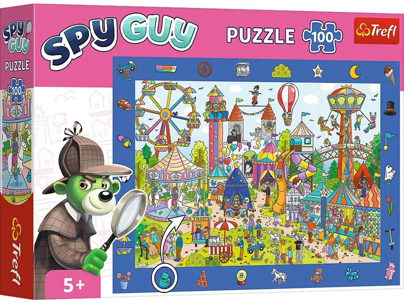 Puzzle 100 Obserwacyjne Spy Guy Wesołe miasteczko